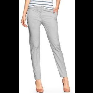 Gap Skinny mini gray khakis